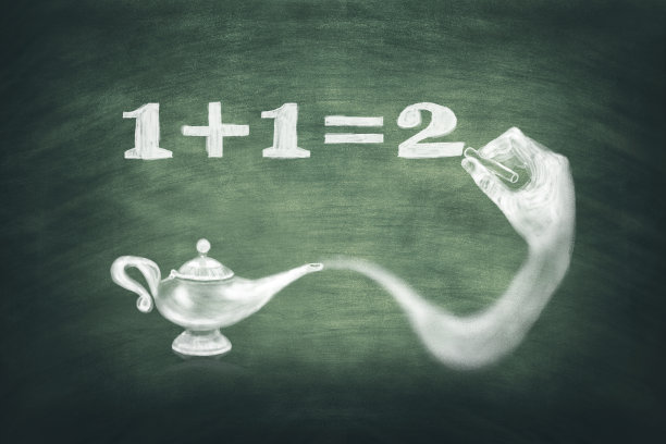 天才解决简单的数学乘法图片下载