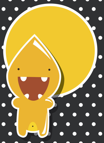 怪兽生日快乐，或者带可爱怪兽的情人节贺卡，矢量图片下载