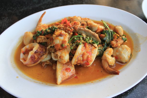 麻辣海鲜炒图片下载