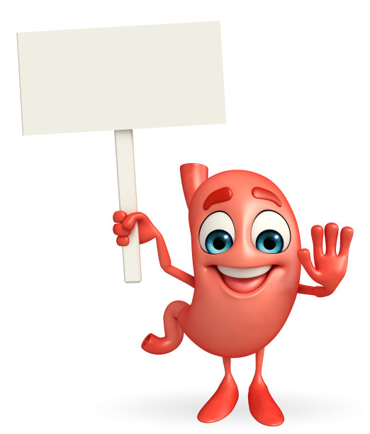 卡通人物的胃与标志图片下载