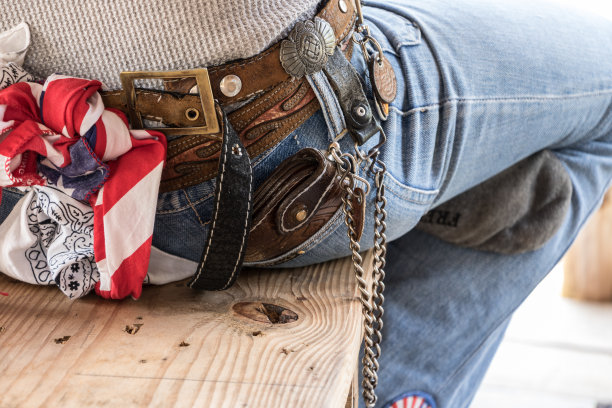 皮革牛仔国民手帕图片下载