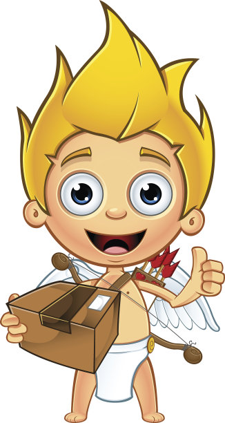 金发丘比特包裹图片下载