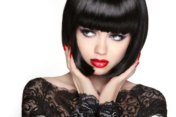 盯着看。20、时尚模特姑娘脸，美女女人妆素材图片