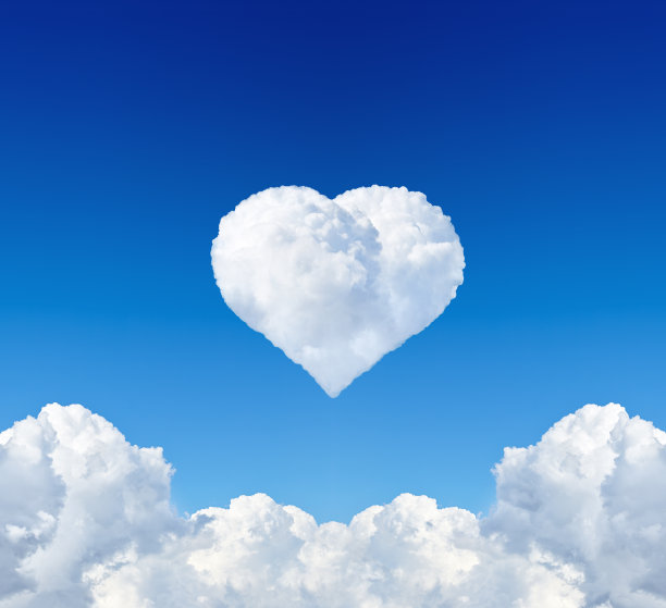 心自云在蓝天图片下载