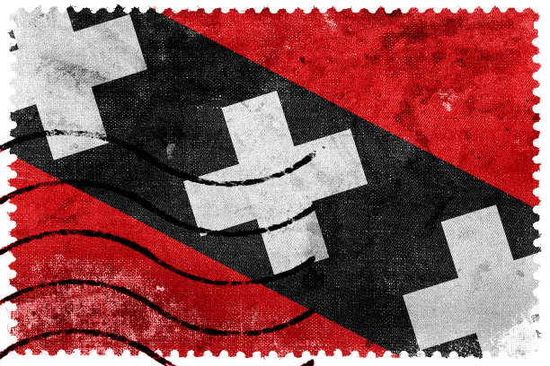 阿姆斯特丹国旗旧邮票图片下载