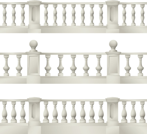 公园元素:栏杆图片下载