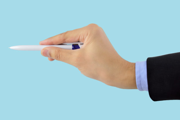 商人用笔指图片下载