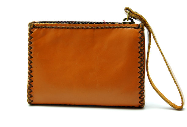 棕色皮革钱包图片下载