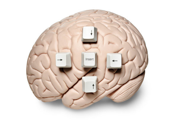 大脑与电脑密钥图片下载