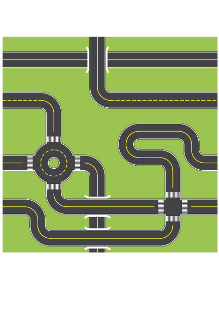 城市道路沥青。无缝模式。矢量插图。图片下载