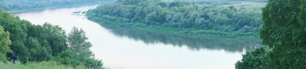 Polenovo, Oka河的景色图片下载