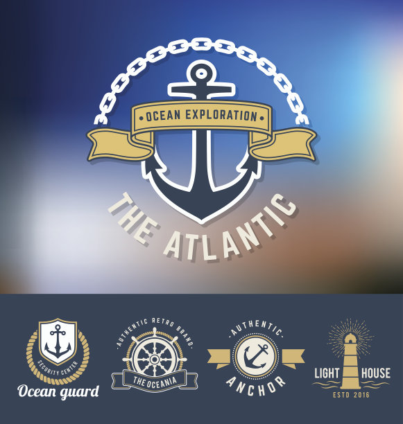 一套航海设计模板图片下载