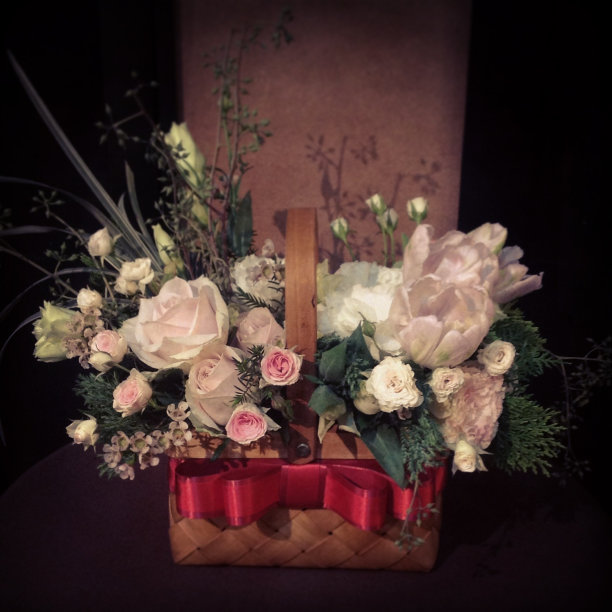 花在篮子里图片下载