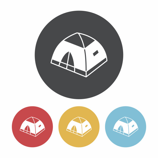 野营帐篷图标图片下载