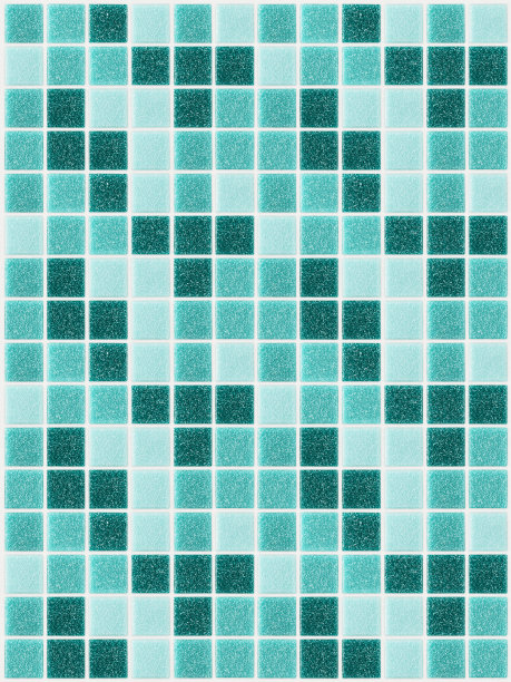 小型彩色装饰瓷砖，马赛克素材图片