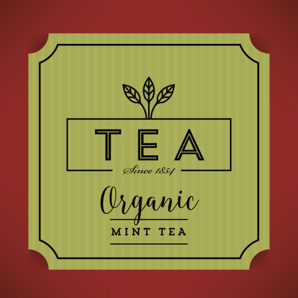 时尚矢量茶包装模板图片下载