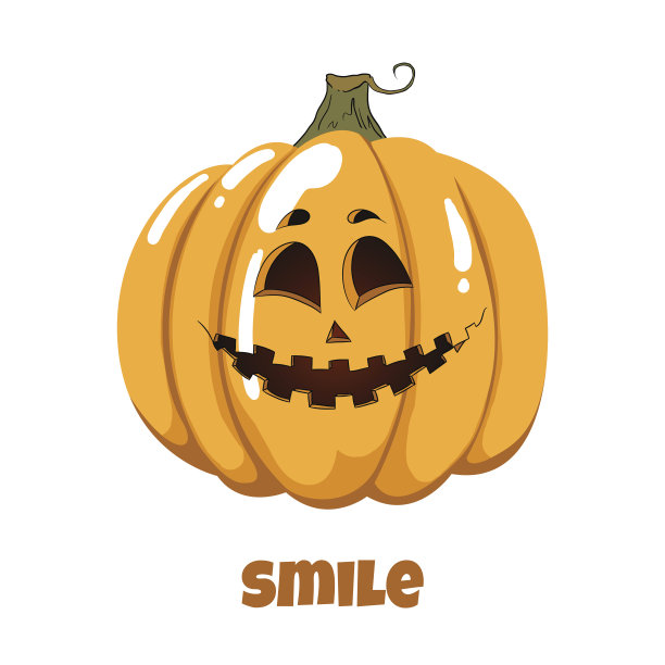 为万圣节南瓜。的情绪。微笑图片下载