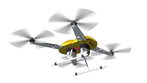 带摄像头的无人机四轴飞行器在白色隔离飞行图片下载