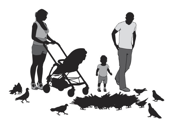 家人在散步图片下载