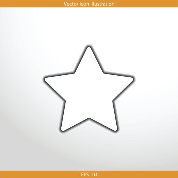 矢量星型网页平面图标图片下载