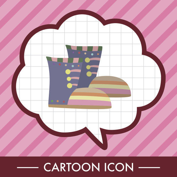 鞋子风格主题元素向量，eps图片下载