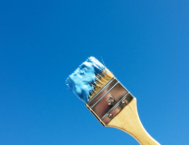 把天空涂成蓝色图片下载