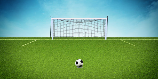 带球门的足球场图片下载