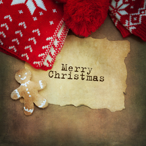 背景与圣诞编织的东西图片下载