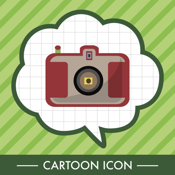 相机主题元素向量，eps图片下载