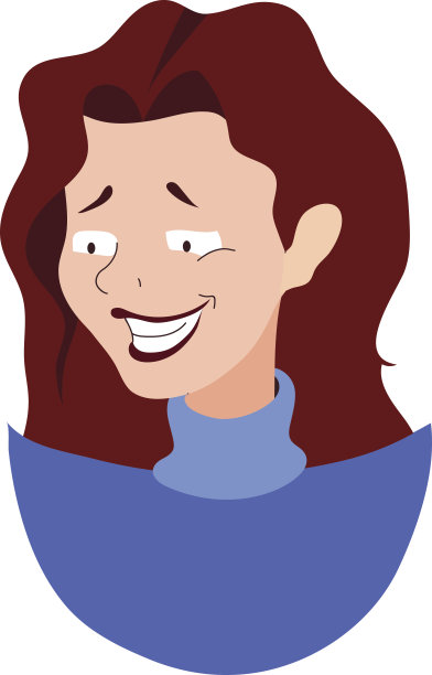 向量的女人的脸图片下载