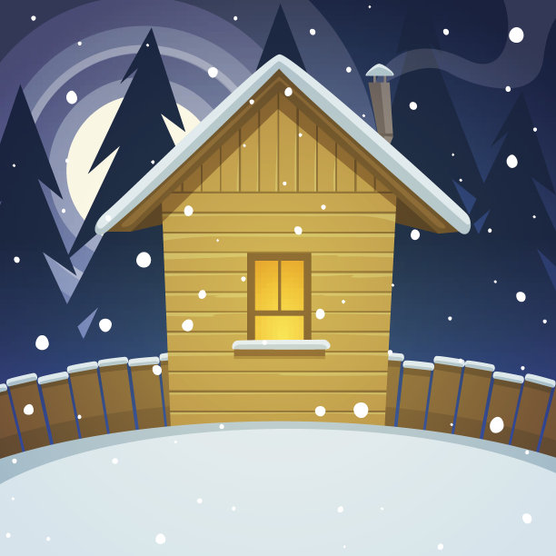 冬天的房子图片下载