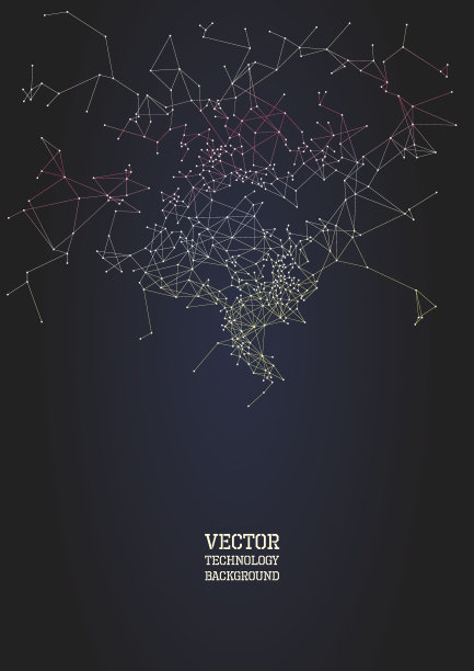 网络抽象多边形背景素材图片