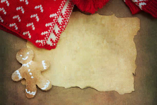 背景与圣诞编织的东西图片下载