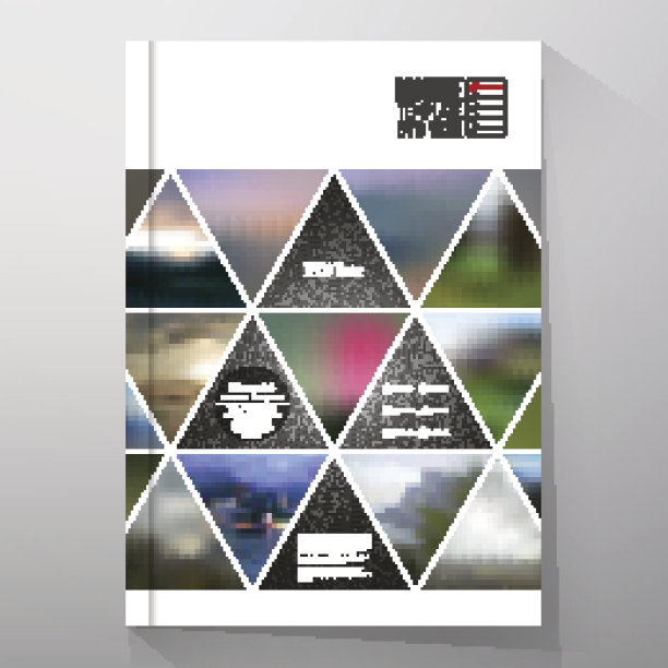 小册子、传单或小册子的业务模板。抽象的彩色的背景图片下载