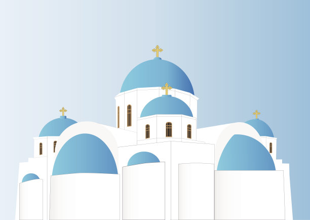 希腊东正教教堂图片下载