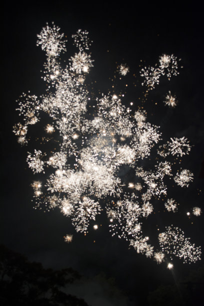 金色的烟花淋浴图片下载