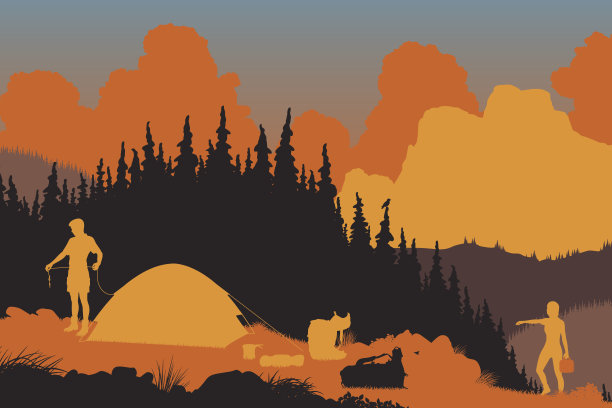 野外露营者图片下载