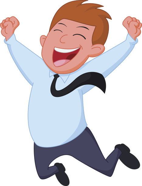 快乐的商人卡通图片下载