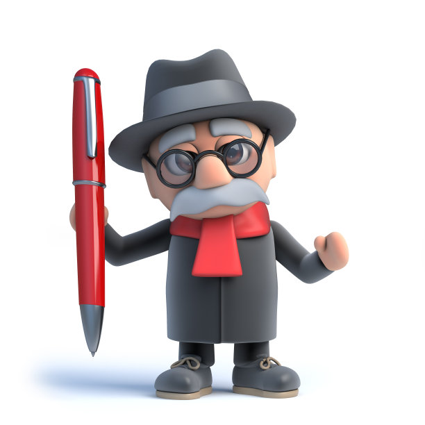 3老人有一支钢笔图片下载