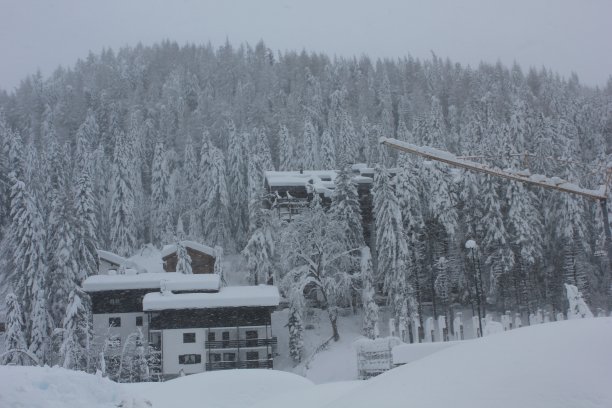 Madesimo,意大利。冬天的季节。图片下载