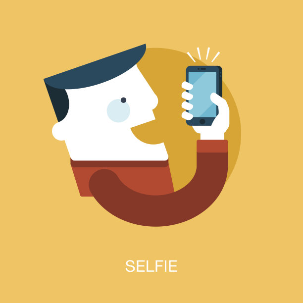 用手机自拍的人图片下载