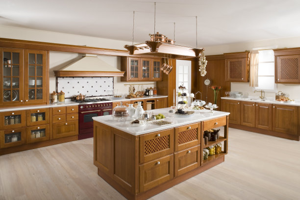 经典设计的豪华厨房图片下载