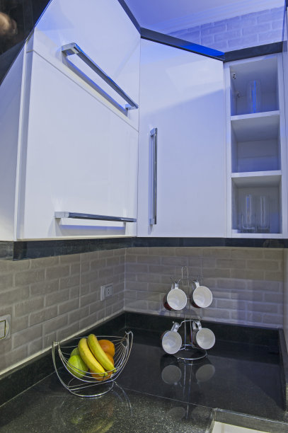 豪华公寓厨房区图片下载