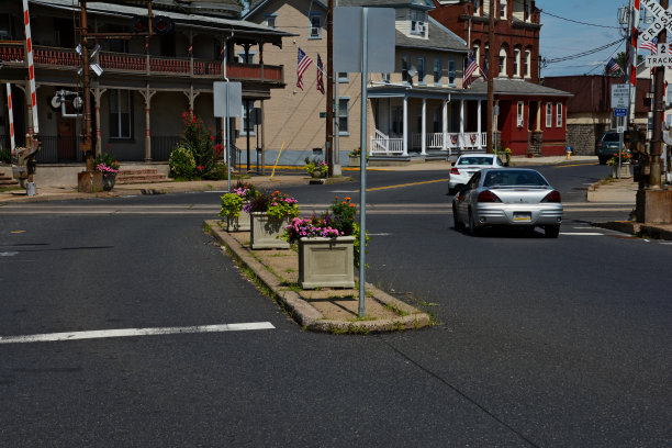 小镇十字路图片下载