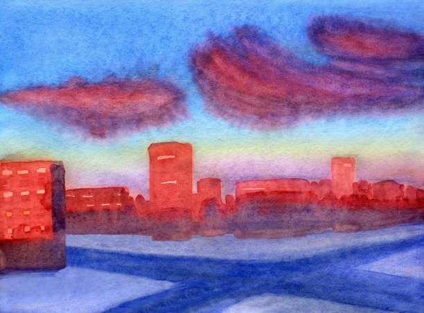 冬天日落图片下载