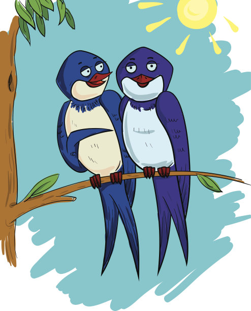 树上的燕子图片下载