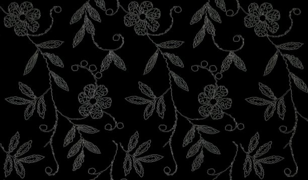 黑色背景上的花图案图片下载