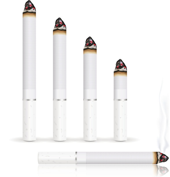 燃烧的香烟。阶段的燃烧图片下载