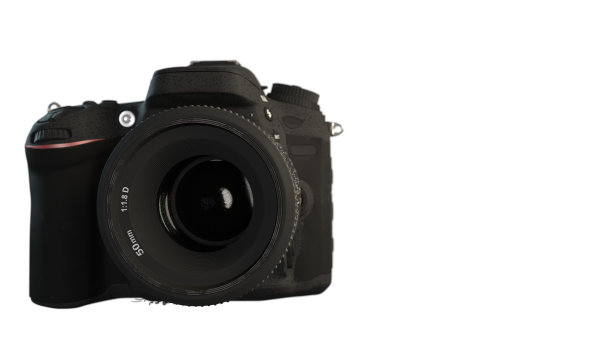 相机孤立的白色背景3d插图图片下载