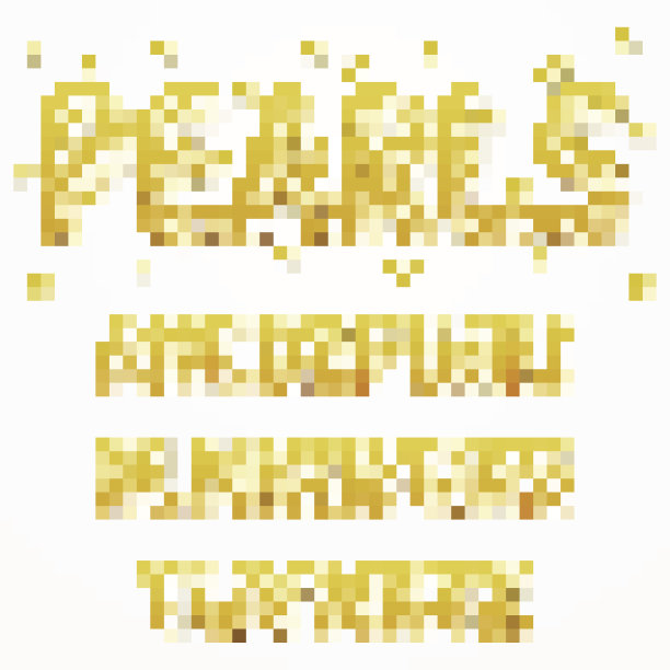 字体珍珠。由珍珠制成的字母。设计方向字母图片下载